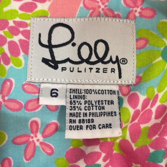 Vintage Lilly Pulitzer Reversible Wrap Mini Skirt Size 6 EUC - Picture 6 of 11